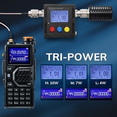 Baofeng K5 Plus Tri-Band Ham Radio | VHF/UHF/1.25M | Tri-Power | NOAA