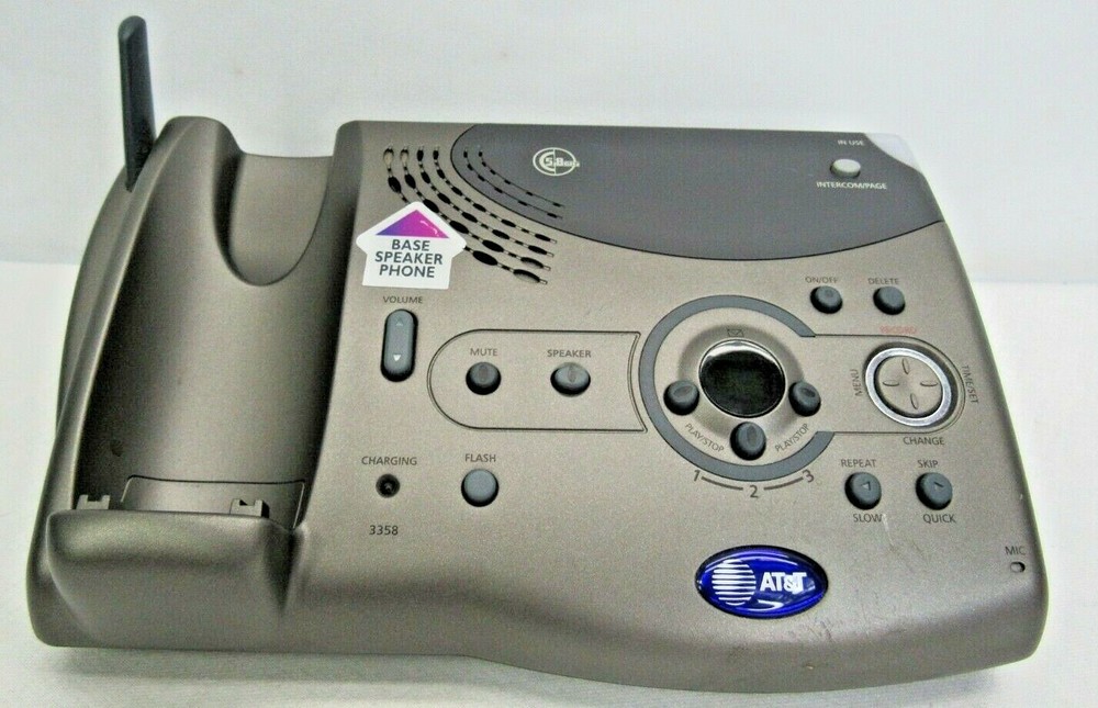 AT&T 3358 5.8 GHz Cordless Telephone Base Station Only