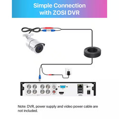 1080P Full HD TVI Hardwired Home Security Camera with Audio Recording 120 Ft. Ni