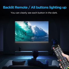 Replacement Backlit Remote Control for LG Smart TV, for LG LCD LED HD UHD OLED Q