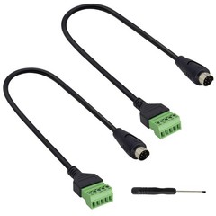 zdyCGTime 8pin Mini DIN Screw Terminal Adapter DIY Mini DIN SVideo 8pin Male …