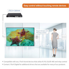 8-Button Control Panel Wall Plate with Programmable LED Buttons, RS-232, RS-458,