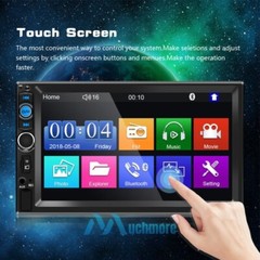 7″ Bluetooth Touch Screen 2DIN Car Stereo Radio Multi Media MP5 Player+Rear Cam