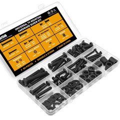 Universal TV Mounting Screws Hardware Kit with Box, Includes M4 M5 M6 M8 (Black)