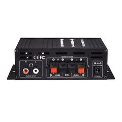 Black 2.0 Channel AK280 Mini HIFI Stereo Audio Power Digital Amplifier Speaker