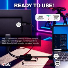 PC Laptop Gaming Console to Monitor HDMI Active Adapter