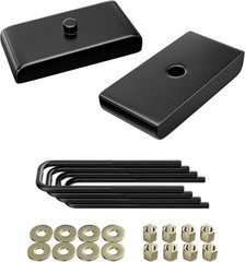1″ Leveling Lift Block Kit for 1999-2023 Silverado Sierra Front: None, Rear: 1″
