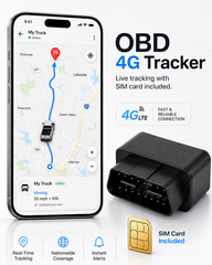 OBD2 GPS Tracker Real Time Vehicle Tracking Device 4G OBD II Car + $5 SIM