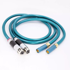 Pair OCC Copper Conductor Cord XLR to RCA HiFi Audio Extension Interconnect Wire