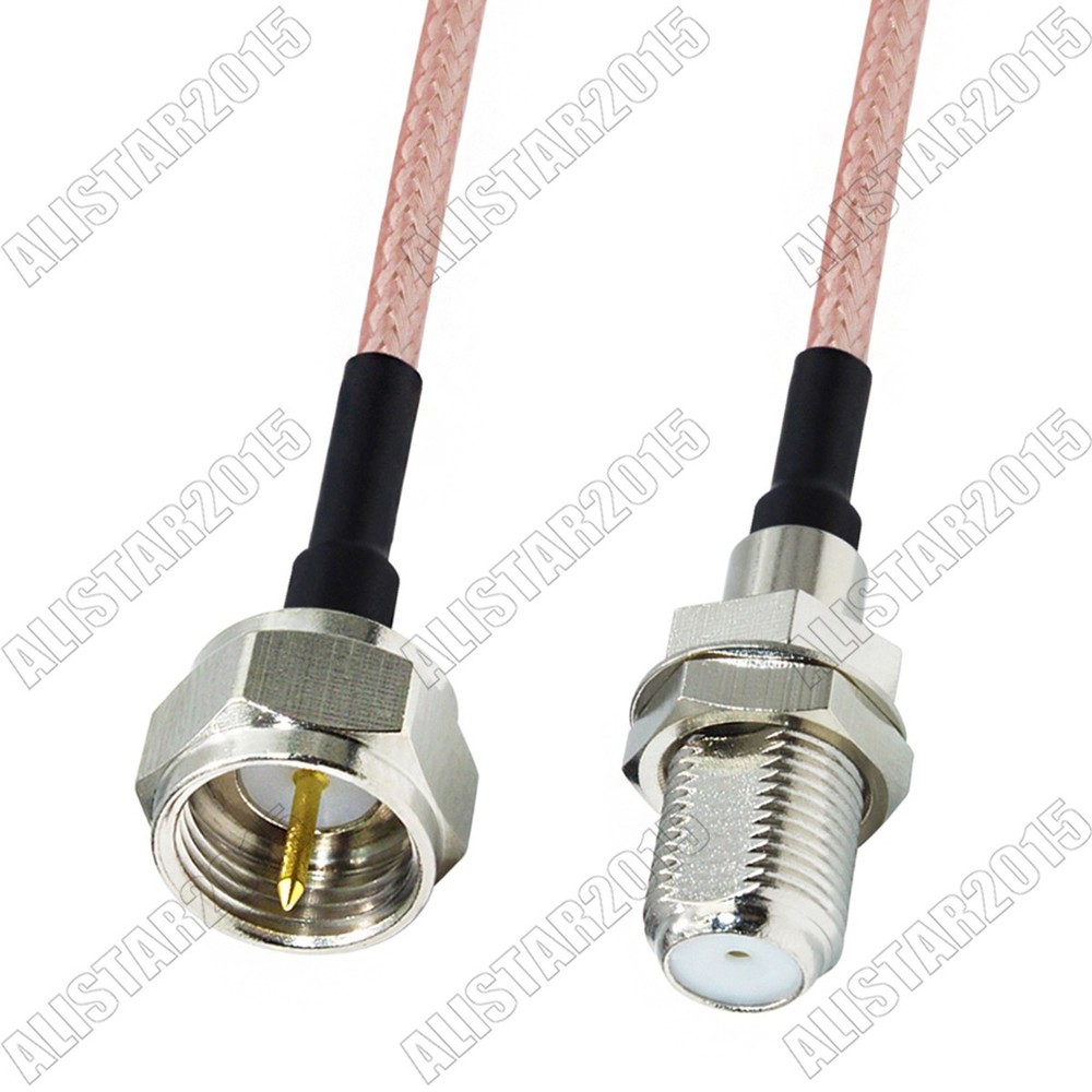 F Type Male Plug to F Female Jack Connector 75ohm RF Pigtail RG179 Coaxial Cable