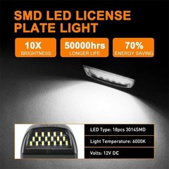 00-06 Tahoe Yukon XL LED License Plate Light Lamp Pair White