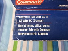 Coleman 120 V Power Supply Converts 120V AC to 12V DC NEW BIN07