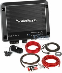 Rockford Fosgate R500X1D 500W Monoblock Amplifier w/ Free 4 Gauge Amp Kit Bundle