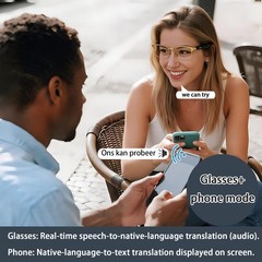 24k gold-plated frame,AI translation smart glasses with chat GPT Bluetooth ma…