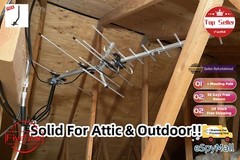 Heavy Duty Yagi Outdoor TV Antenna 300 Mile for All-Weather Performance