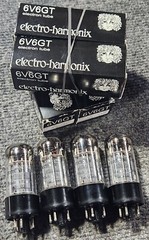 NEW! 6V6GT EH, Factory Platinum Matched – QUAD’s. Electro-Harmonix, 6V6 tubes