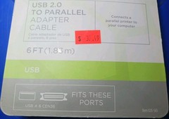 Ativa 6FT USB 2.0 To Parallel Adapter Printer Cable 6ft Long #828-565 NEW!