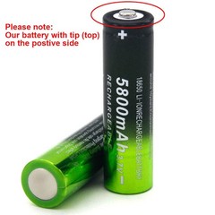 SKYWOLFEYE 3.7V Rechargeable Li-ion Battery Button Top Cell For LED Flashlight