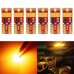 PHINLION 194 Amber Yellow LED Bulbs Super Bright Miniature 168 12961 12396 T10 W