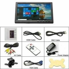 10.1″ HD CCTV LCD Screen Monitor PC AV/RCA/VGA/HDMI/BNC Video Display w/ Speaker