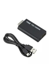 PS2 to HDMI Video Converter Adapter with 3.5mm Audio Output for HDTV Monitor US