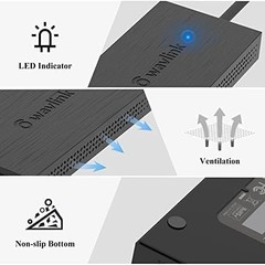 WAVLINK HDMI Splitter Display Dual Monitor, USB A or USB-C to Dual HDMI Adapter
