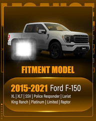 2015-2022 F-150 Raptor LED License Plate Lights 6000K White–Compatible