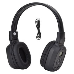Stereo Foldable Receiver Over-Ear Headphone uses 2 AAA batteries (Not included)