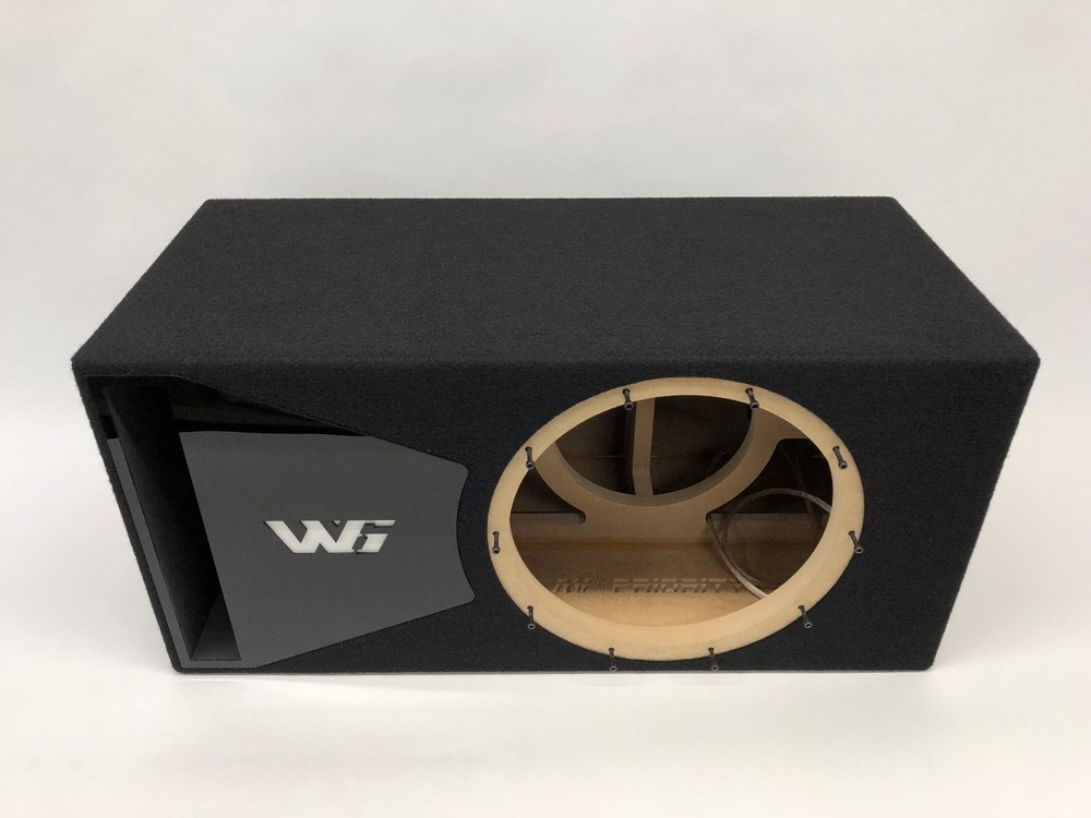 JL Audio 12W6v3 ported subwoofer box SPECIAL EDITION with black plexi port trim