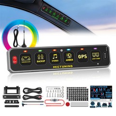 Wireless 208FT RGB Slim Switch Panel LED Momentary Pulsed Flash Switch Controls