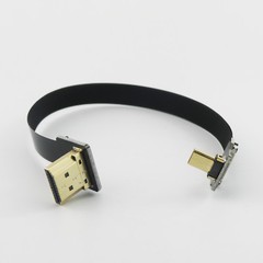 FPV HDMI-compatible Type A Male to Micro HDMI-compatible Male FPC Flat Cable