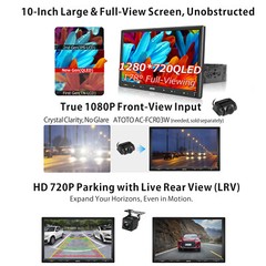 ATOTO 10in Single Din Android Car Stereo 6+128G Wireless Carplay Android Auto 4G