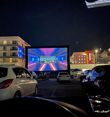 Inflatable Projector Screen 30FT Blow up Movie Screen Outdoor Projector G2U