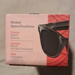 weariQ Wireless Smart Glasses Black Glossy Frame Bluetooth UV400 Speaker