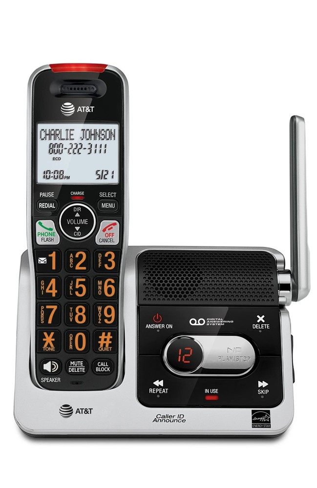 AT&T BL102 DECT 6.0 Handset Cordless Phone for Home with Answering Machine