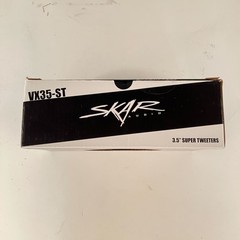 USED SKAR AUDIO VX35-ST 3.5-INCH 500 WATT TITANIUM BULLET SUPER TWEETERS – PAIR