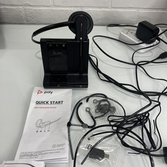 Poly Savi 8240 Office Wireless DECT Headset System w/ Base Tested Working