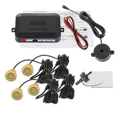 4 Sensors Buzzer 22Mm Car Parking Sensor Kit Reverse Backup Radar Sound Alert In