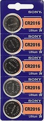 5pc NEW Fresh SONY/MURATA CR2016 DL2016 Lithium 3V Watch Battery Free Shipping.