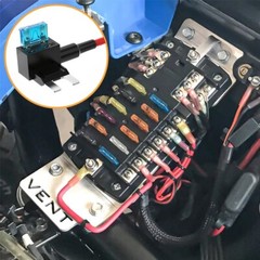 15PCS Fuse TAP Adapter Kit 12V 15 Amp 20Amp Car Add-a-circuit Mini ATM APM Blade