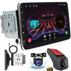 10.1″ Double 2 Din Car GPS Android 13 Apple Carplay Touch Screen Radio 64G DVR