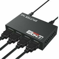HDMI Splitter 1 In 4 Out 4K UHD HD 1080P 4-Port Repeater Splitter Amplifier 1×4