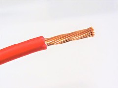 AUTOMOTIVE WIRE 18 AWG HIGH TEMP GXL STRANDED WIRE RED 25 FT MADE IN USA