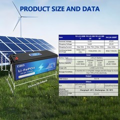 24V 100AH 2560Wh LiFePO4 Lithium Battery w/Bluetooth Communication BMS,From USA