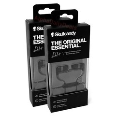 2 Pack Skullcandy Ink’d+ Wired Earbuds with Mic for Android – Black