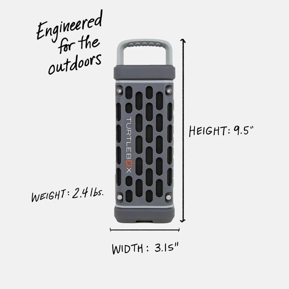 D-Turtlebox Ranger Portable Speaker/Gray