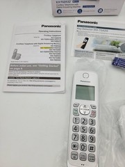 Panasonic KX-TGD532W Cordless Phone Answering Machine White 2 Handsets Caller ID