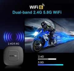 2026 Android 16 Streaming TV Box 8K Voice Control 2GB/16GB Mortal T1 HDR WiFi 6