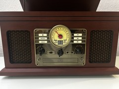 Victrola Nostalgic 6-in-1 Bluetooth Record Player & Multimedia Center – Mahogany