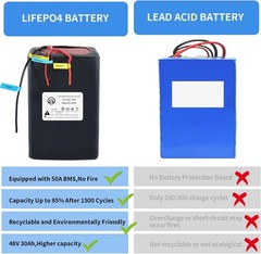48V 30Ah Lifepo4 Battery Pack for E B_ike Sc_ooter E_bi/ke 5A Charger 50A BMS